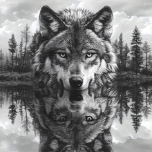 Load image into Gallery viewer, Wolf 40*40CM(Canvas) Full Round Drill Diamond Painting