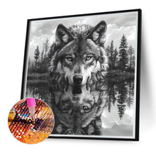 Load image into Gallery viewer, Wolf 40*40CM(Canvas) Full Round Drill Diamond Painting