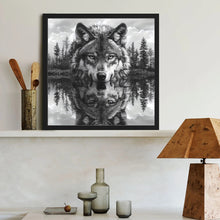 Load image into Gallery viewer, Wolf 40*40CM(Canvas) Full Round Drill Diamond Painting