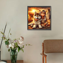 Load image into Gallery viewer, Indian Child 30*30CM(Canvas) Full Round Drill Diamond Painting