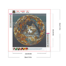 Load image into Gallery viewer, Paper-Cut Cat 30*30CM(Canvas) Full Round Drill Diamond Painting