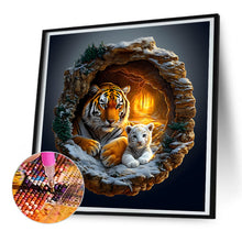 Load image into Gallery viewer, Cave Tiger 30*30CM(Canvas) Full Round Drill Diamond Painting