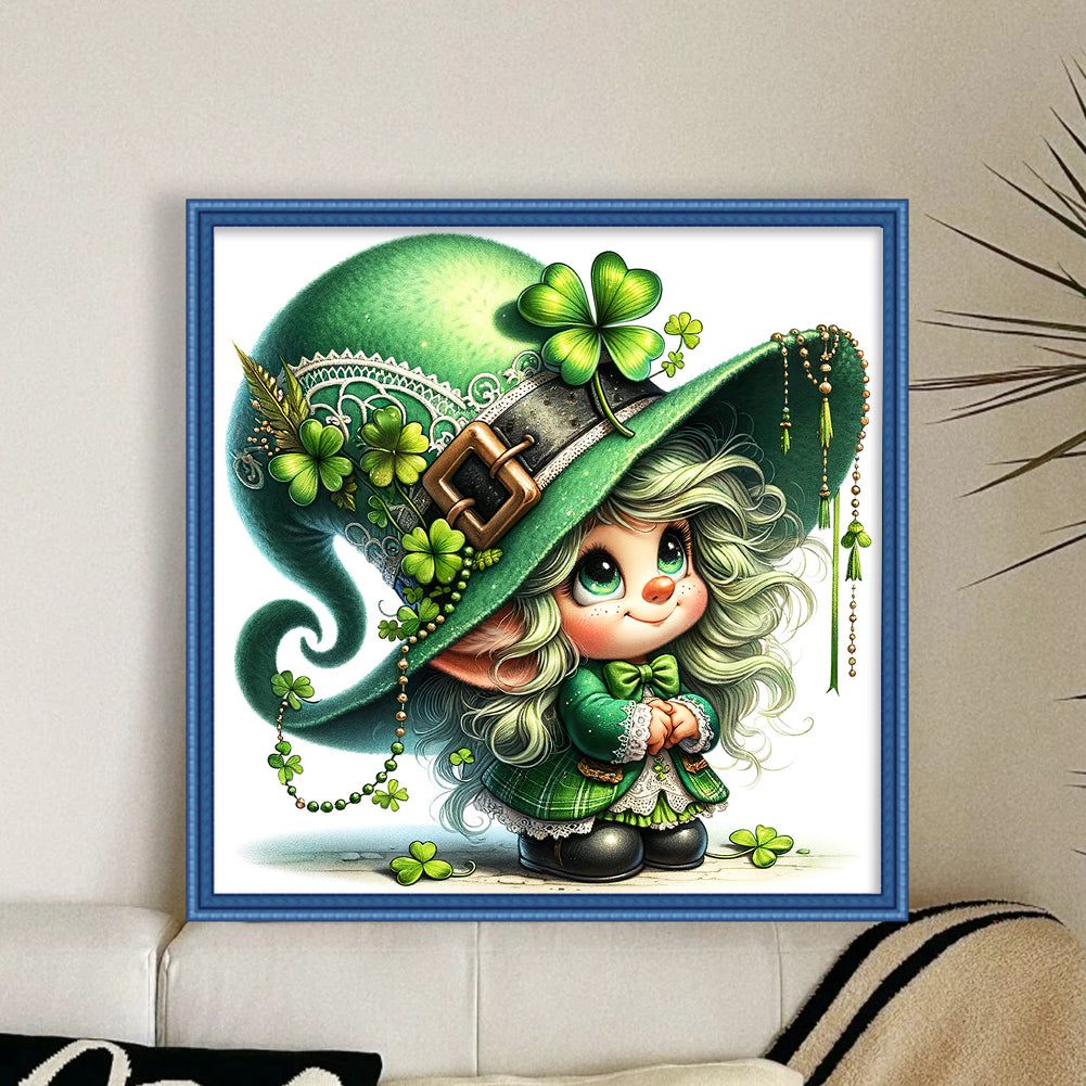St.Patrick'S Day - Full 11CT Stamped Cross Stitch 40x40CM - Band