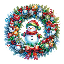 Load image into Gallery viewer, Christmas Wreath 30*30CM(Canvas) Partial Special Shaped Drill Diamond Painting