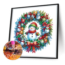 Load image into Gallery viewer, Christmas Wreath 30*30CM(Canvas) Partial Special Shaped Drill Diamond Painting