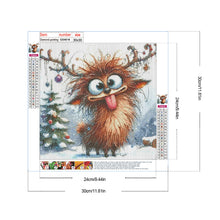 Load image into Gallery viewer, Christmas Funny Deer 30*30CM(Canvas) Full Round Drill Diamond Painting