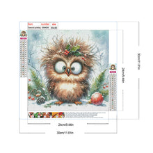 Load image into Gallery viewer, Christmas Funny Owl 30*30CM(Canvas) Full Round Drill Diamond Painting