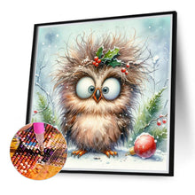 Load image into Gallery viewer, Christmas Funny Owl 30*30CM(Canvas) Full Round Drill Diamond Painting