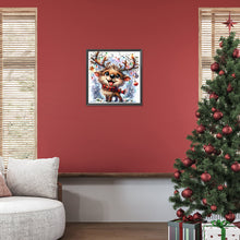 Load image into Gallery viewer, Christmas Funny Deer 30*30CM(Canvas) Full Round Drill Diamond Painting