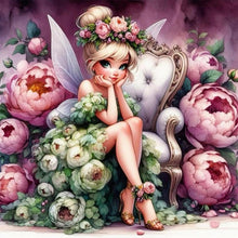 Load image into Gallery viewer, Flower Fairy 40*40CM(Picture) Full Square Drill Diamond Painting