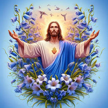 Load image into Gallery viewer, Jesus 40*40CM(Canvas) Full Round Drill Diamond Painting
