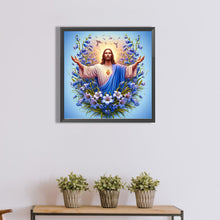 Load image into Gallery viewer, Jesus 40*40CM(Canvas) Full Round Drill Diamond Painting