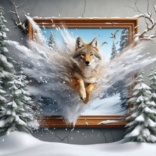 Load image into Gallery viewer, Out-Of-Frame Wolf 40*40CM(Canvas) Full Round Drill Diamond Painting