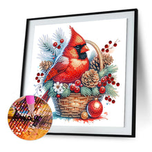 Load image into Gallery viewer, Christmas Cardinal 30*30CM(Canvas) Partial Special Shaped Drill Diamond Painting