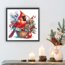 Load image into Gallery viewer, Christmas Cardinal 30*30CM(Canvas) Partial Special Shaped Drill Diamond Painting