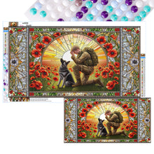 Load image into Gallery viewer, Glasswind Warriors And Warhounds 40*70CM(Canvas) Full Round Drill Diamond Painting