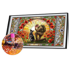 Load image into Gallery viewer, Glasswind Warriors And Warhounds 40*70CM(Canvas) Full Round Drill Diamond Painting