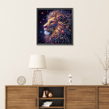Load image into Gallery viewer, Starry Animals Lion 30*30CM(Canvas) Partial Special Shaped Drill Diamond Painting