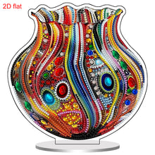 Load image into Gallery viewer, Acrylic 2D Flat Print Art Vase DIY Table Top Diamond Painting Ornament Kits