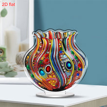 Load image into Gallery viewer, Acrylic 2D Flat Print Art Vase DIY Table Top Diamond Painting Ornament Kits