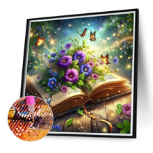 Load image into Gallery viewer, Flowers On A Book 40*40CM(Canvas) Full Round Drill Diamond Painting