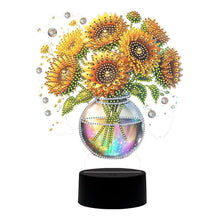 Load image into Gallery viewer, DIY Diamond Sunflower Vase Art Painting Lamp with Tools for Bedroom Decor Gifts