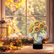 Load image into Gallery viewer, DIY Diamond Sunflower Vase Art Painting Lamp with Tools for Bedroom Decor Gifts