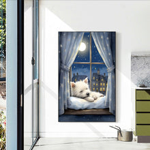 Load image into Gallery viewer, Dog On The Windowsill 40*60CM(Canvas) Full Round Drill Diamond Painting