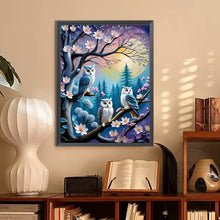Load image into Gallery viewer, Owl On A Branch 30*40CM(Canvas) Full Round Drill Diamond Painting