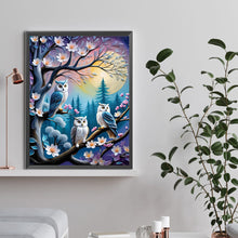 Load image into Gallery viewer, Owl On A Branch 30*40CM(Canvas) Full Round Drill Diamond Painting