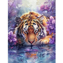 Load image into Gallery viewer, Tiger 30*40CM(Canvas) Full Round Drill Diamond Painting