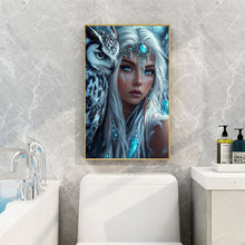Load image into Gallery viewer, Indian Woman With White Owl 40*60CM(Canvas) Full Round Drill Diamond Painting