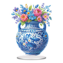Load image into Gallery viewer, 2D Flat Porcelain Vase DIY Table Top Diamond Painting Ornament Kit for Home