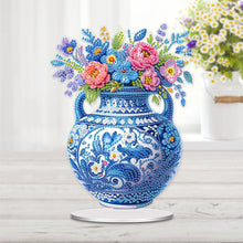 Load image into Gallery viewer, 2D Flat Porcelain Vase DIY Table Top Diamond Painting Ornament Kit for Home