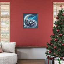 Load image into Gallery viewer, Elephant On The Moon 30*30CM(Canvas) Full Round Drill Diamond Painting