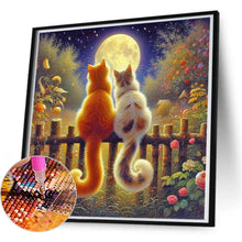 Load image into Gallery viewer, Cat'S Back View 50*50CM(Canvas) Full Round Drill Diamond Painting