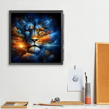 Load image into Gallery viewer, Lion'S Head In The Starry Sky 40*40CM(Picture) Full Square Drill Diamond Painting