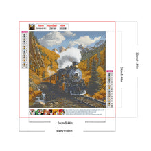 Load image into Gallery viewer, Village Train Scenery 30*30CM(Canvas) Full Round Drill Diamond Painting