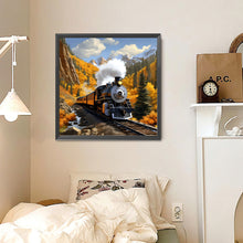 Load image into Gallery viewer, Village Train Scenery 30*30CM(Canvas) Full Round Drill Diamond Painting