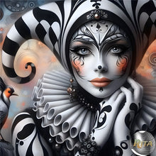 Load image into Gallery viewer, Clown Girl 30*30CM(Canvas) Full Round Drill Diamond Painting