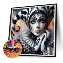 Load image into Gallery viewer, Clown Girl 30*30CM(Canvas) Full Round Drill Diamond Painting