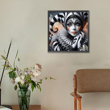 Load image into Gallery viewer, Clown Girl 30*30CM(Canvas) Full Round Drill Diamond Painting
