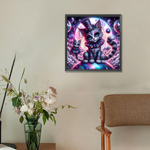 Load image into Gallery viewer, Dark Planet Cat 30*30CM(Canvas) Full Round Drill Diamond Painting