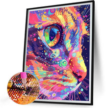 Load image into Gallery viewer, Colorful Cat 30*40CM(Canvas) Full Round Drill Diamond Painting