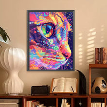 Load image into Gallery viewer, Colorful Cat 30*40CM(Canvas) Full Round Drill Diamond Painting