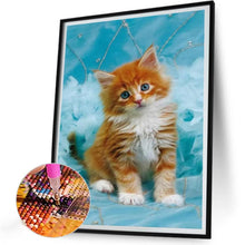 Load image into Gallery viewer, Cat 30*40CM(Canvas) Full Round Drill Diamond Painting