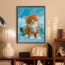 Load image into Gallery viewer, Cat 30*40CM(Canvas) Full Round Drill Diamond Painting