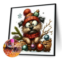 Load image into Gallery viewer, Christmas Puppy 30*30CM(Canvas) Full Round Drill Diamond Painting