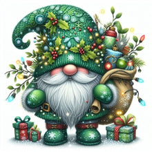 Load image into Gallery viewer, Christmas Gnome 30*30CM(Canvas) Full Round Drill Diamond Painting