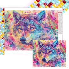 Load image into Gallery viewer, Colorful Wolf 50*40CM(Picture) Full Square Drill Diamond Painting